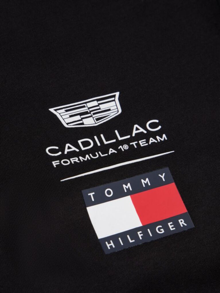 Μαύρο TH x Cadillac Formula 1® Team T-Shirt Με Λογότυπο  Unisex