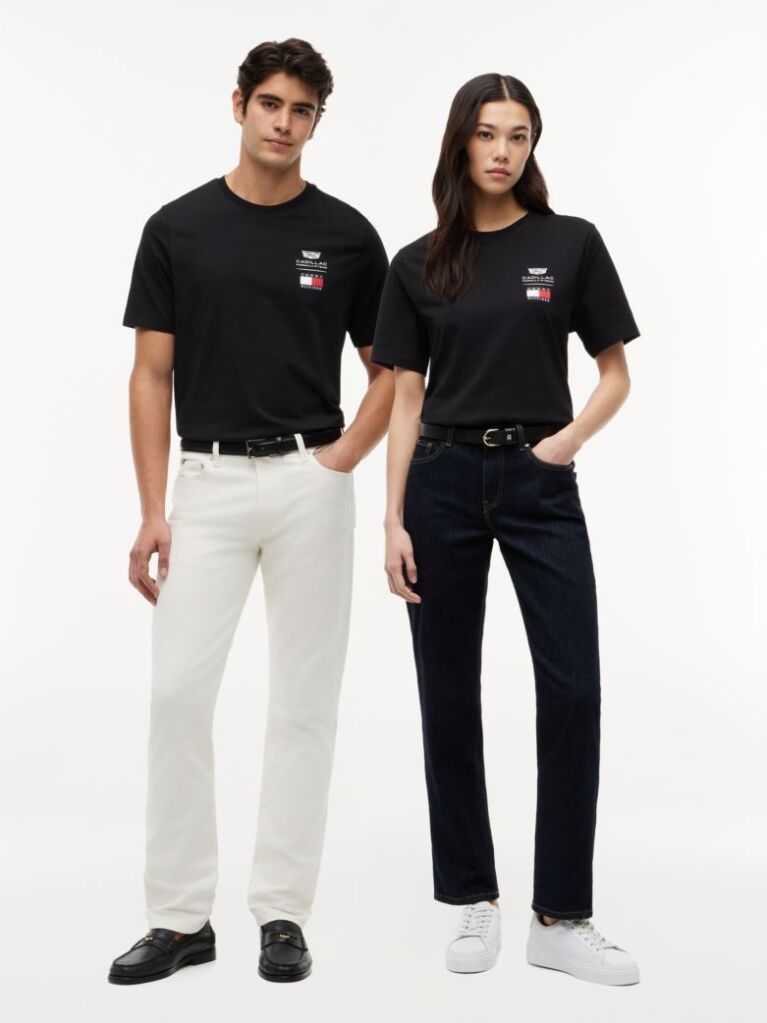 Μαύρο TH x Cadillac Formula 1® Team T-Shirt Με Λογότυπο  Unisex