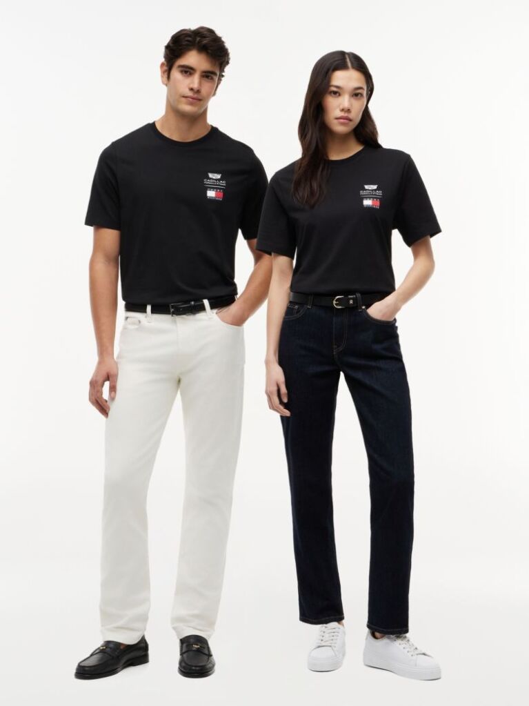 Μαύρο TH x Cadillac Formula 1® Team T-Shirt Με Λογότυπο  Unisex