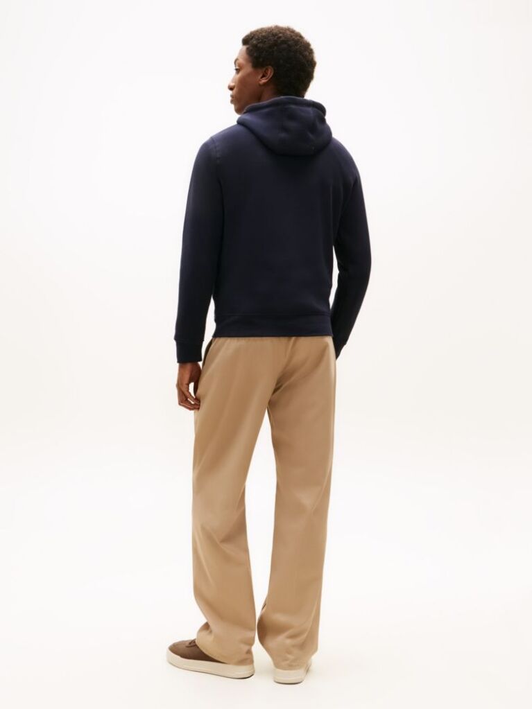 Μπλε Fleece Hoody Με Λογότυπο  Άνδρες