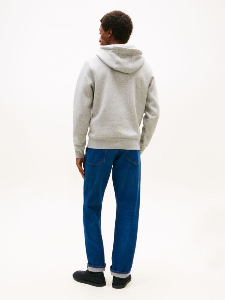 Γκρι Fleece Hoody Με Λογότυπο  Άνδρες