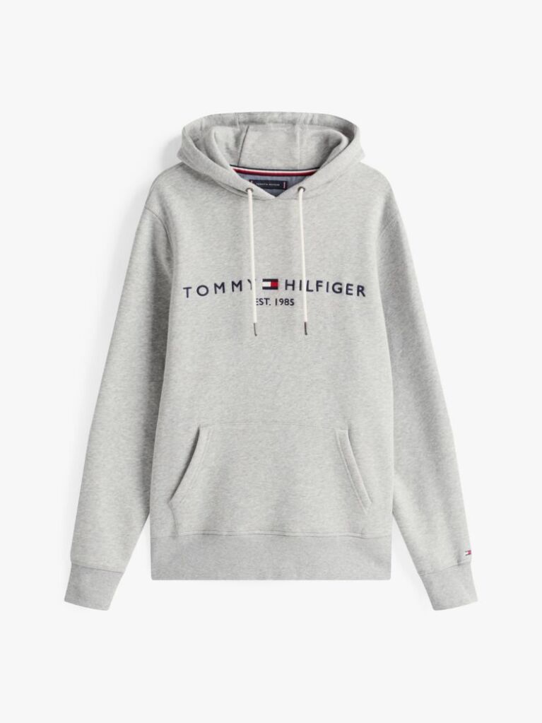 Γκρι Fleece Hoody Με Λογότυπο  Άνδρες