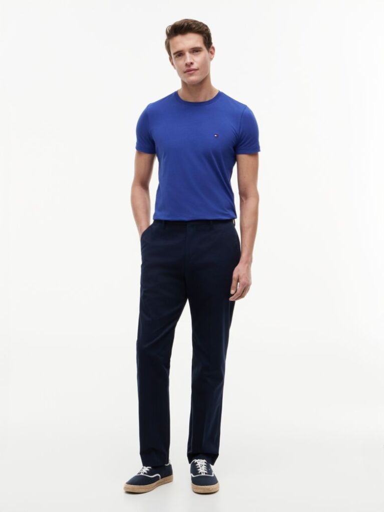 Μπλε T-Shirt Με Extra Slim Γραμμή  Άνδρες