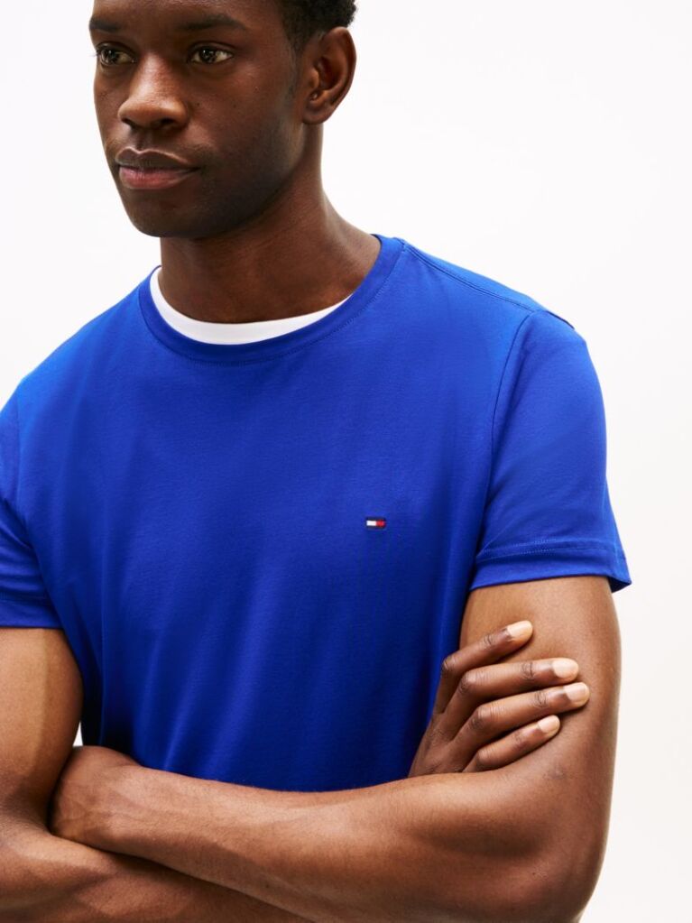 Μπλε T-Shirt Με Extra Slim Γραμμή  Άνδρες