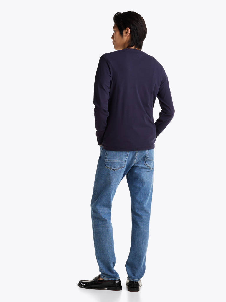 Blue Extra Slim Fit Long Sleeve T-Shirt  Men