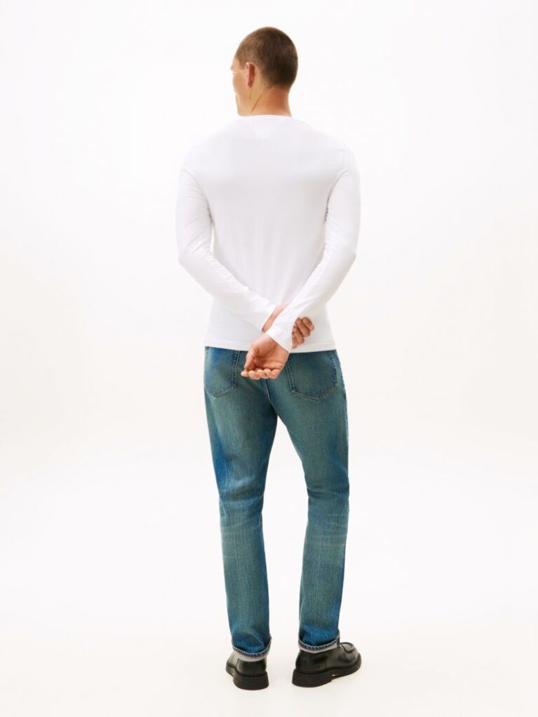 White Extra Slim Fit Long Sleeve T-Shirt  Men