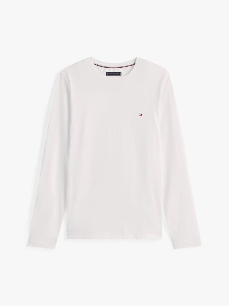 White Extra Slim Fit Long Sleeve T-Shirt  Men