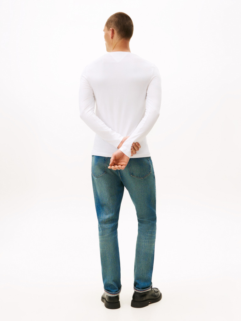 White Extra Slim Fit Long Sleeve T-Shirt  Men