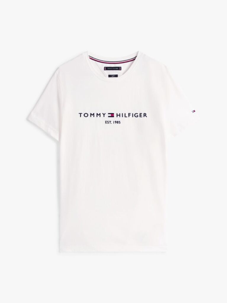Άσπρο T-Shirt Με Λογότυπο  Άνδρες
