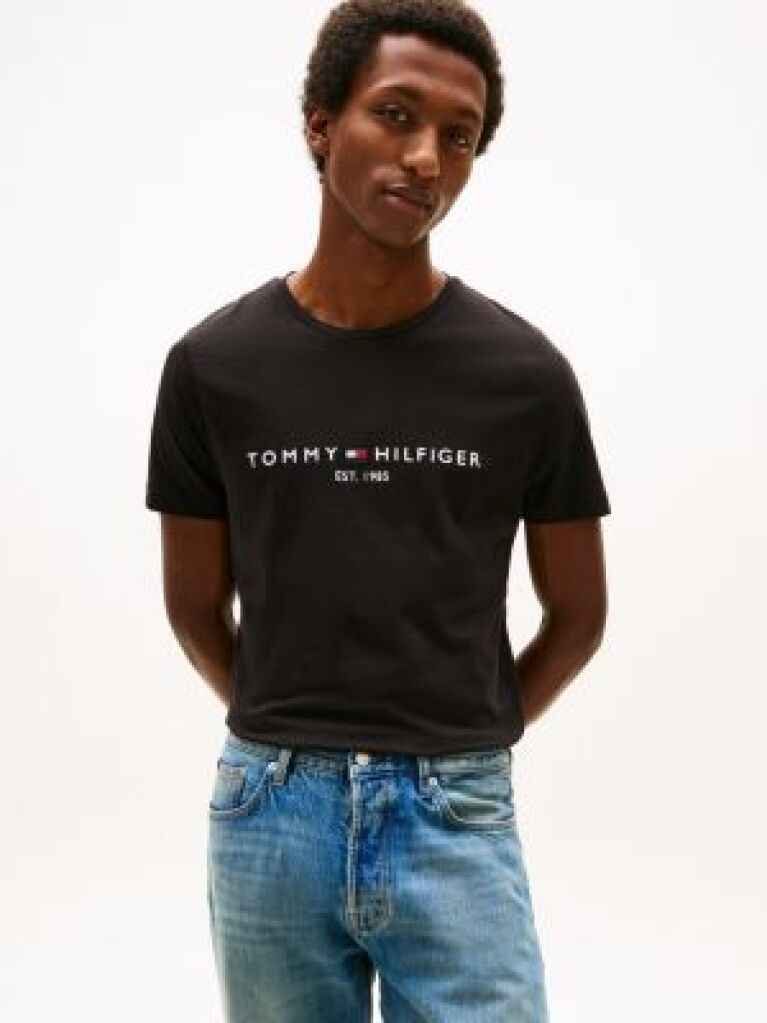 Black Core Tommy Logo Tee  Men