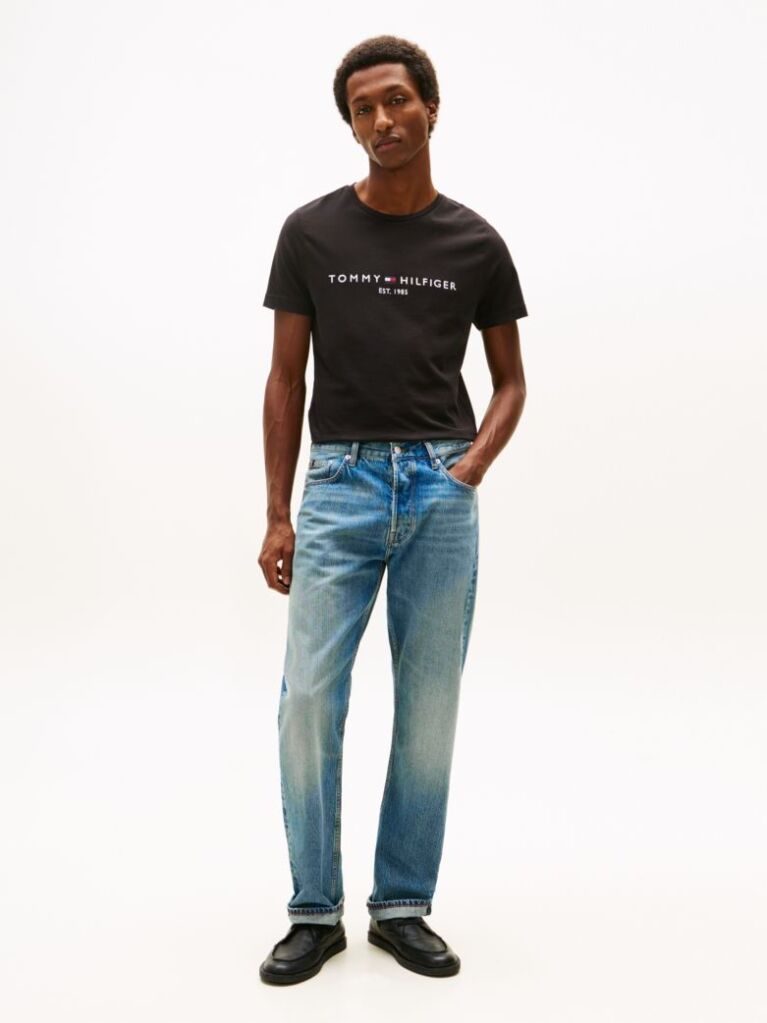 Black Core Tommy Logo Tee  Men