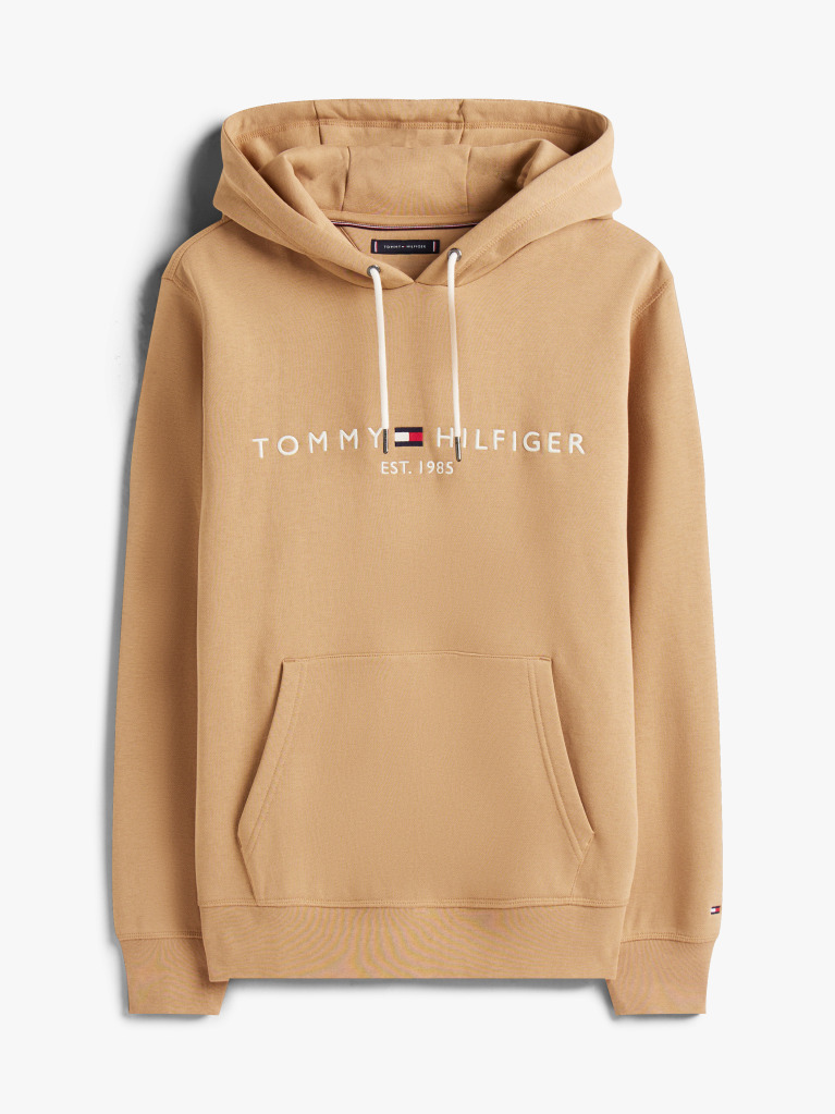 Brown Flex Logo Hoody  Men