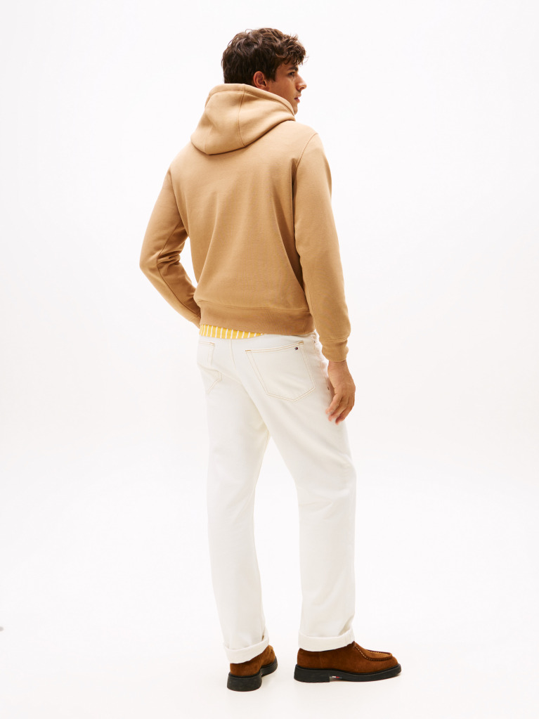Brown Flex Logo Hoody  Men