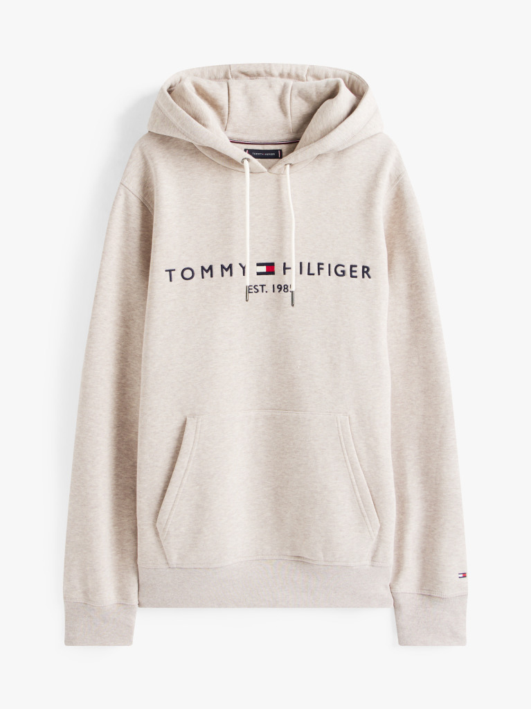 Beige Flex Logo Hoody  Men
