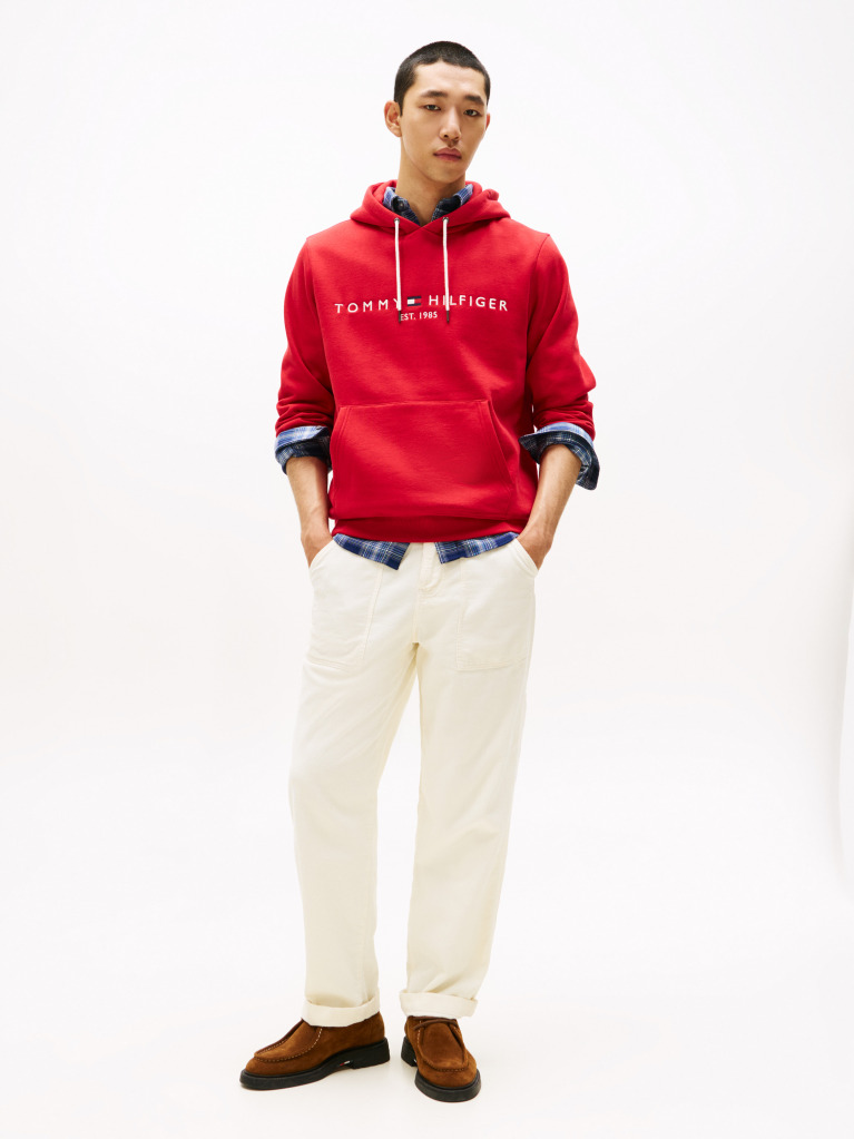Red Flex Logo Hoody  Men