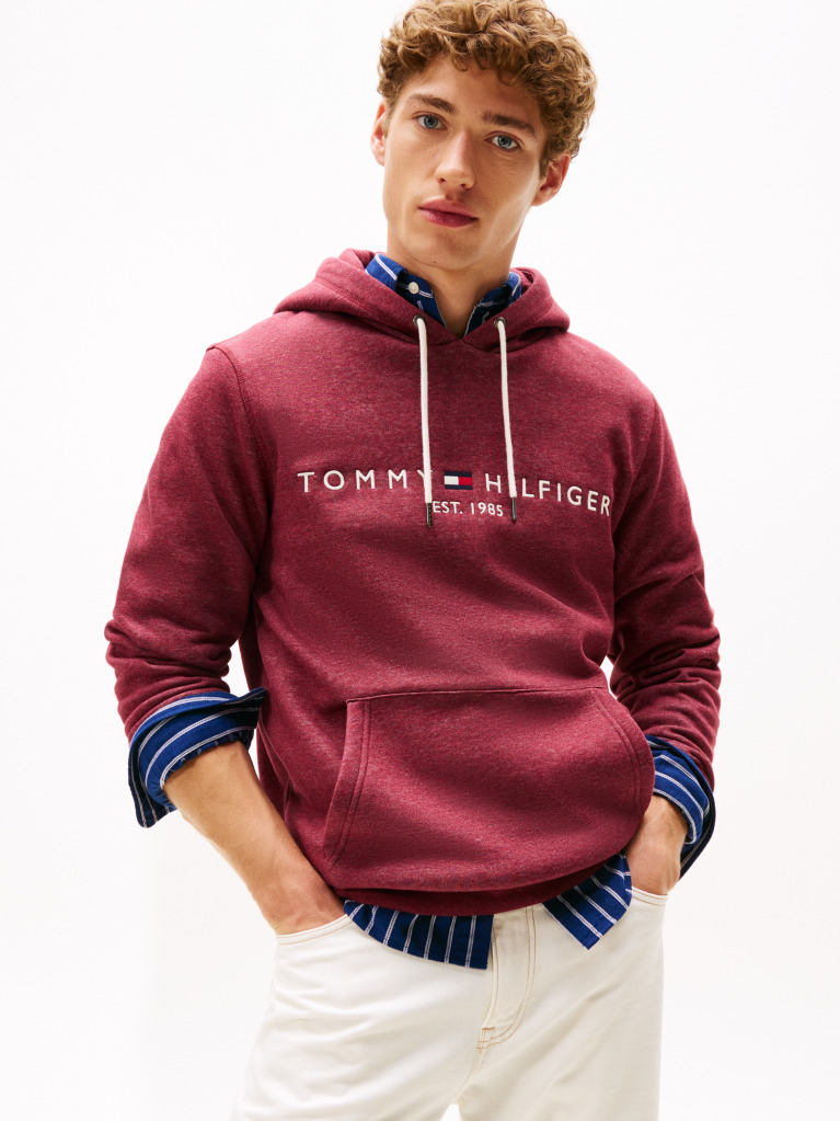 Red Flex Logo Hoody  Men