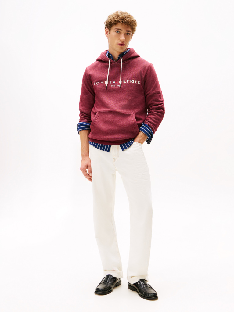 Red Flex Logo Hoody  Men