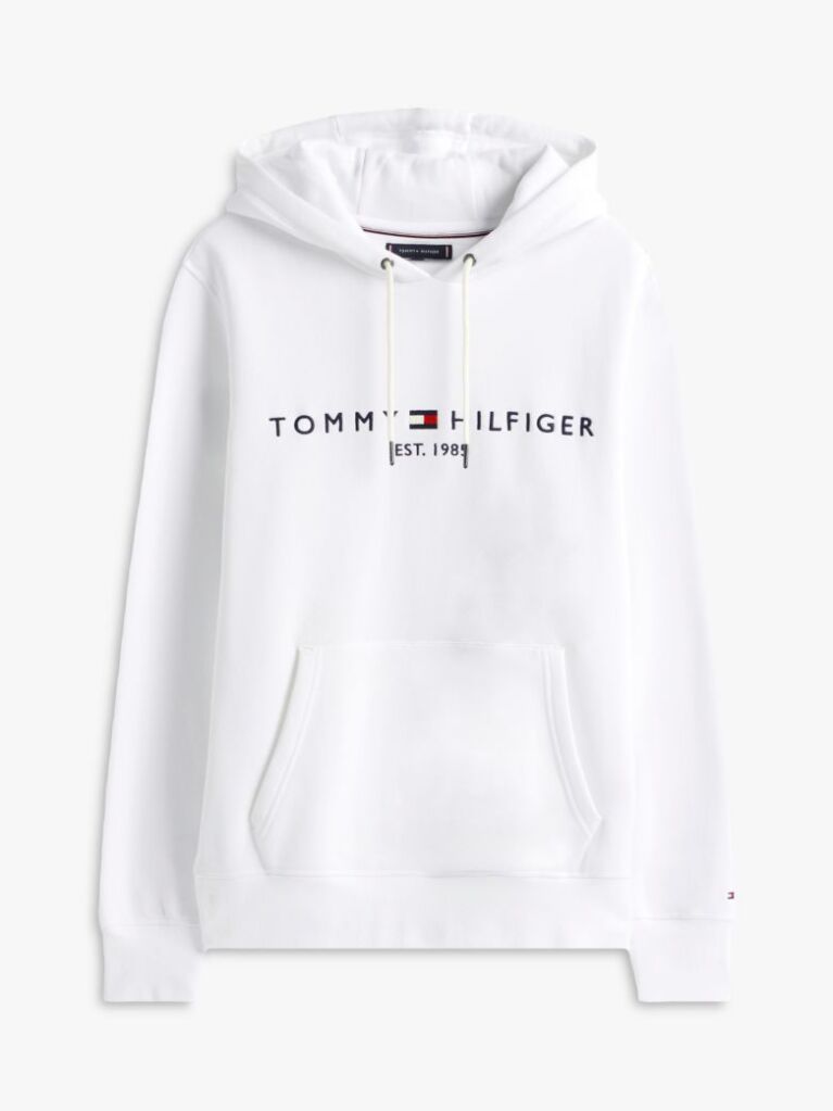 White Flex Logo Hoody  Men