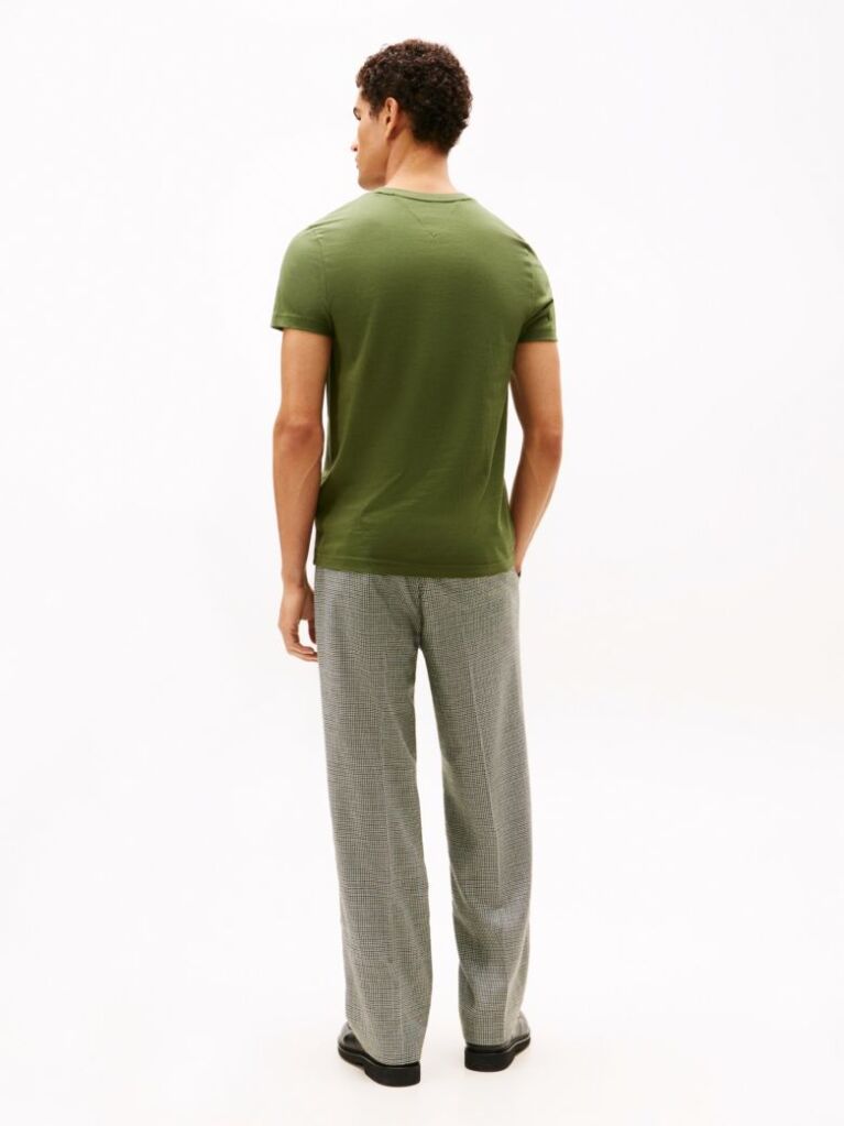 Green Organic Cotton Chest Logo T-Shirt  Men