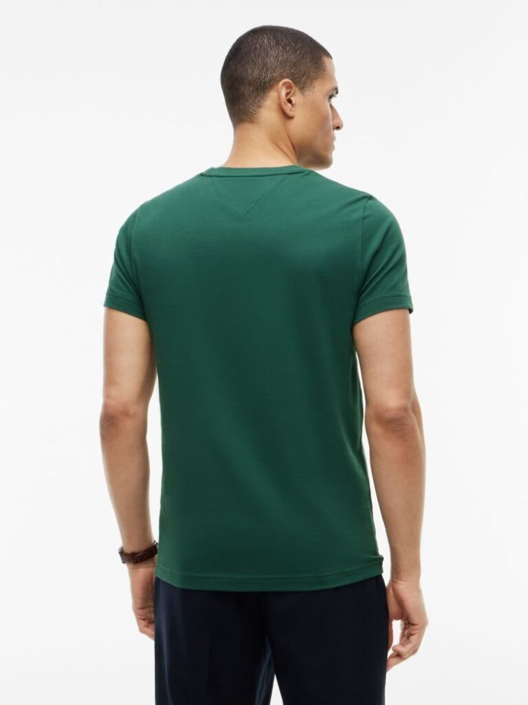 Green Organic Cotton Chest Logo T-Shirt  Men