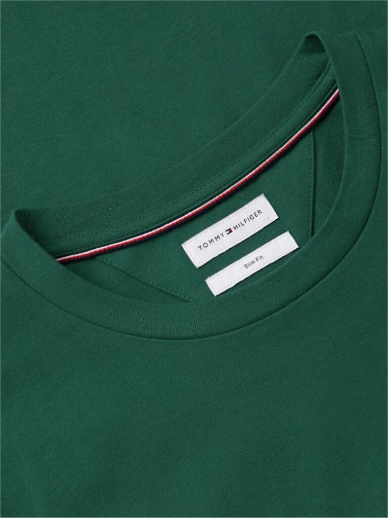Green Organic Cotton Chest Logo T-Shirt  Men