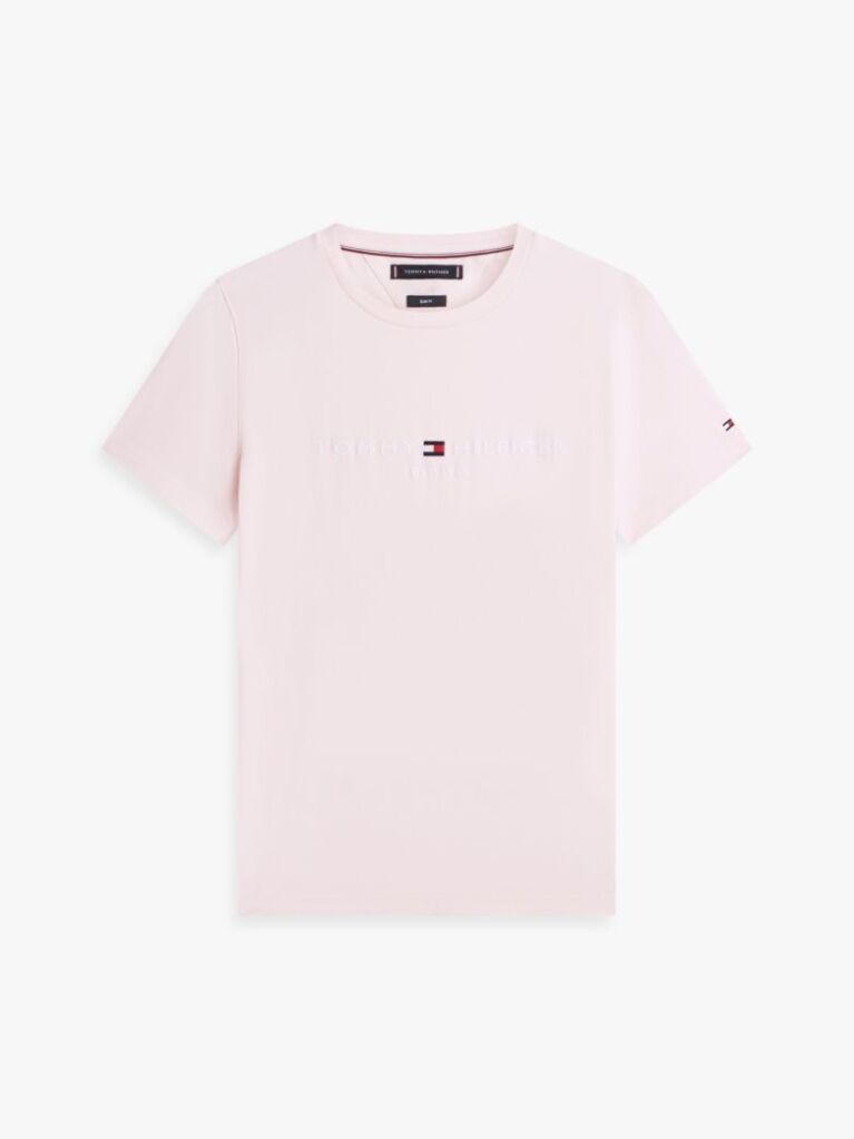 Pink Organic Cotton Chest Logo T-Shirt  Men