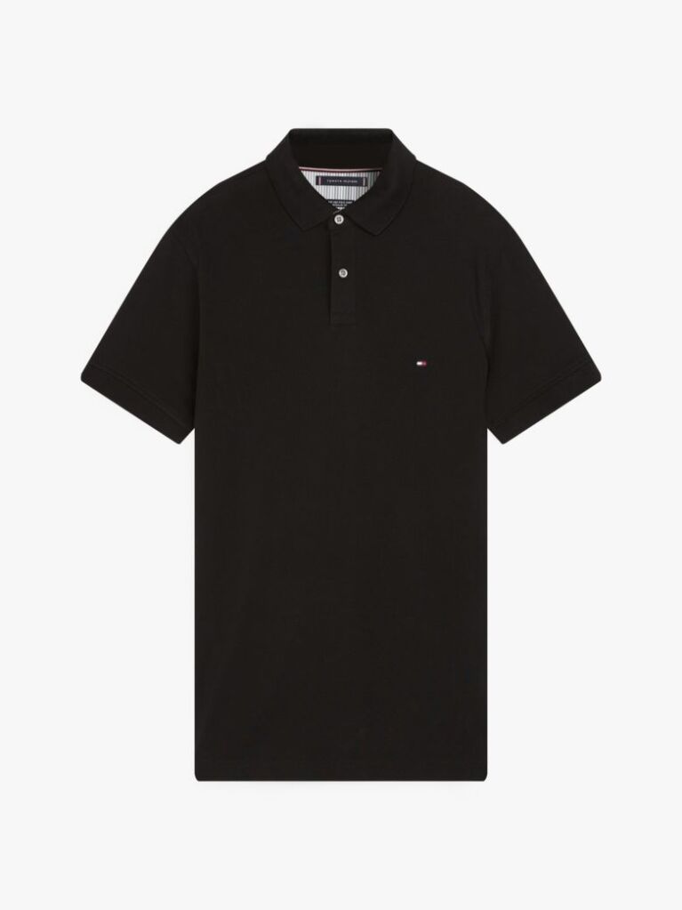 Black 1985 Organic Cotton Regular Fit Polo  Men