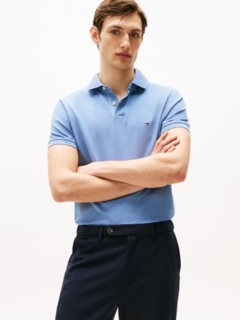 Blue 1985 Organic Cotton Regular Fit Polo  Men