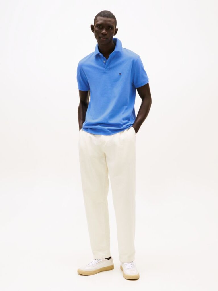 Blue 1985 Organic Cotton Regular Fit Polo  Men