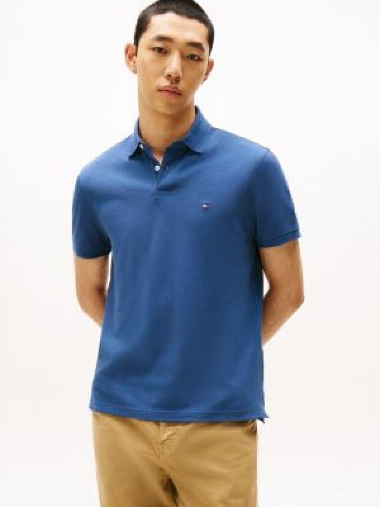 Blue 1985 Organic Cotton Regular Fit Polo  Men