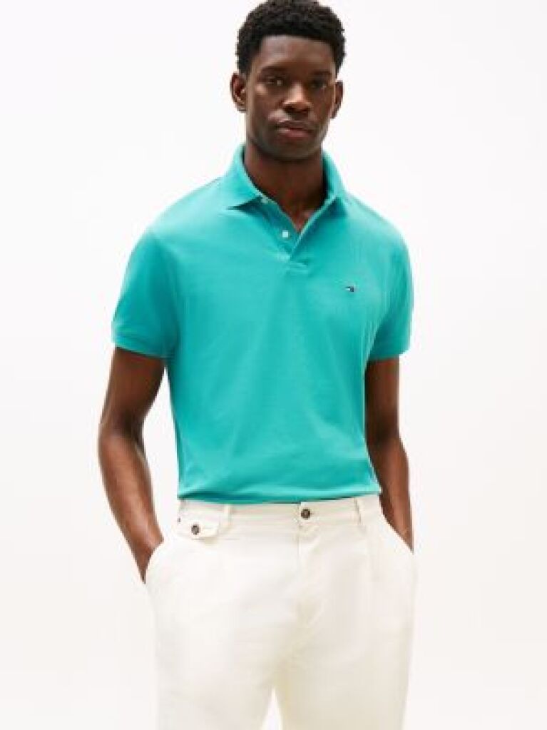 Blue 1985 Organic Cotton Regular Fit Polo  Men