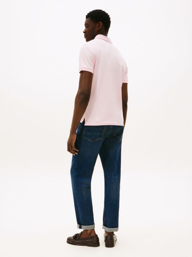 Pink 1985 Organic Cotton Regular Fit Polo  Men