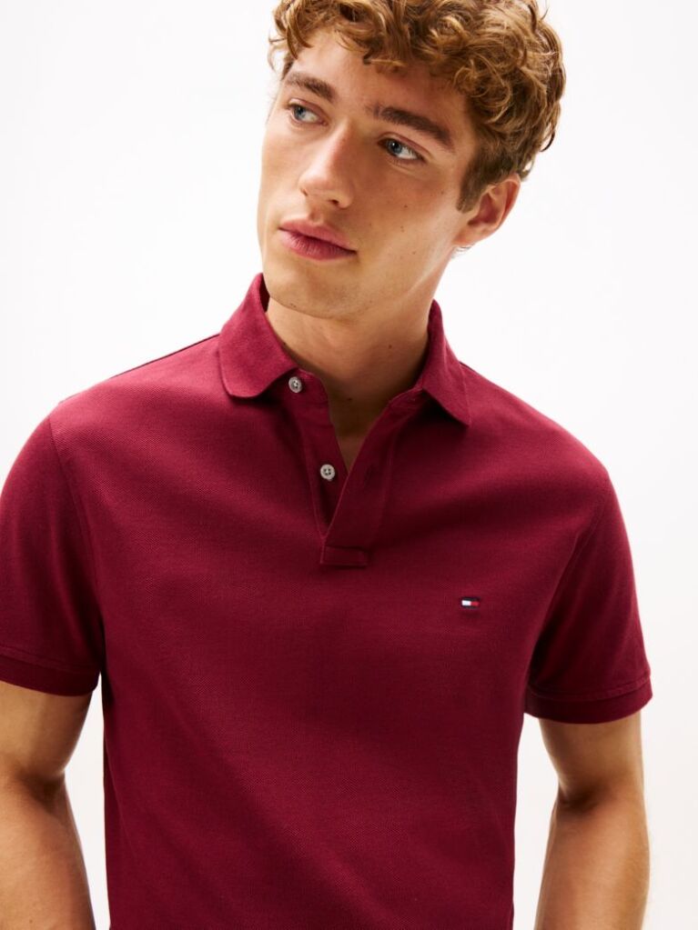 Red 1985 Organic Cotton Regular Fit Polo  Men
