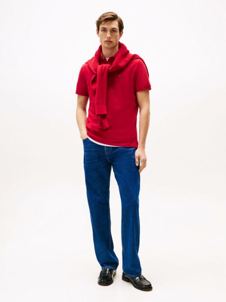 Red 1985 Organic Cotton Regular Fit Polo  Men