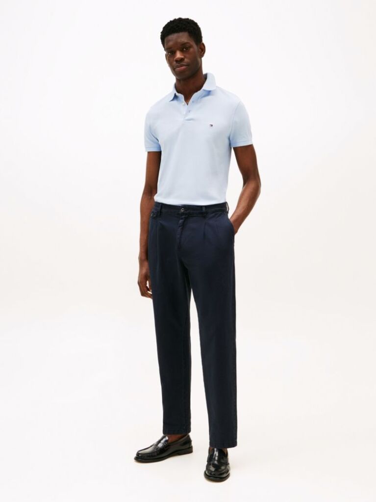 Blue 1985 Organic Cotton Slim Fit Polo  Men