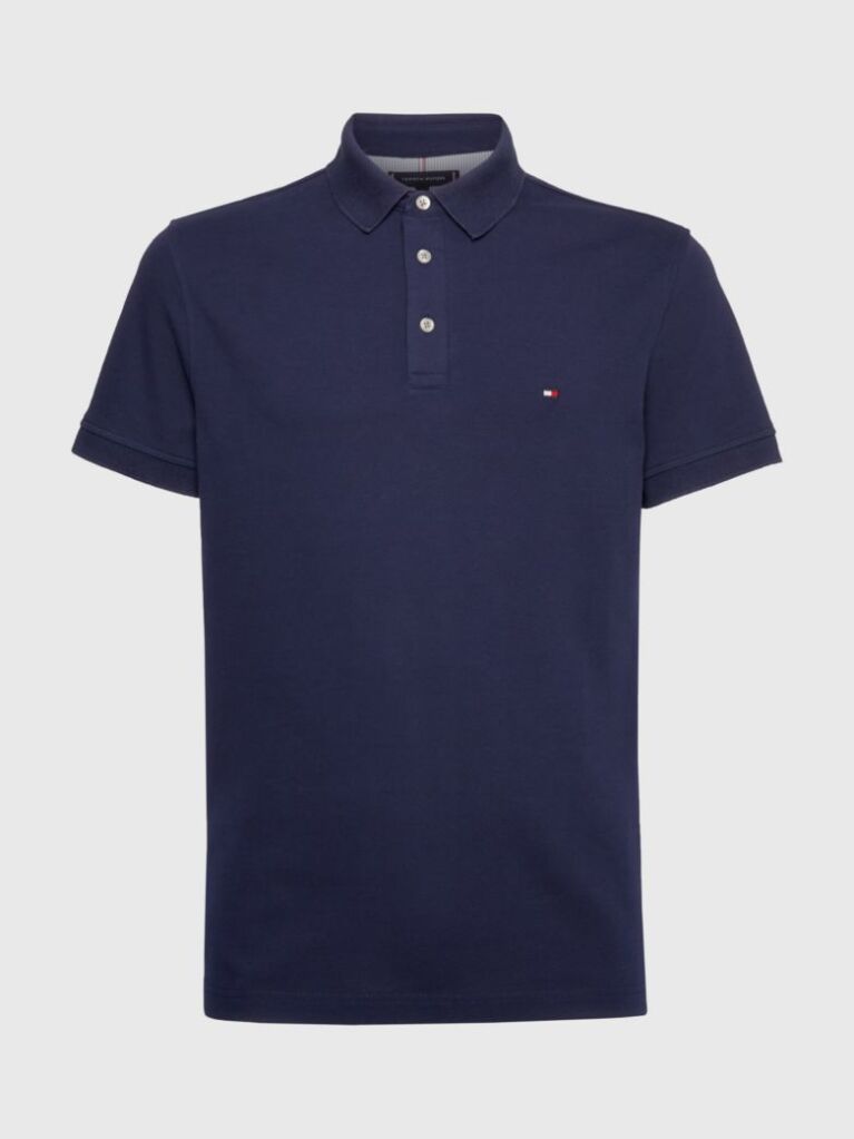 Blue 1985 Organic Cotton Slim Fit Polo  Men