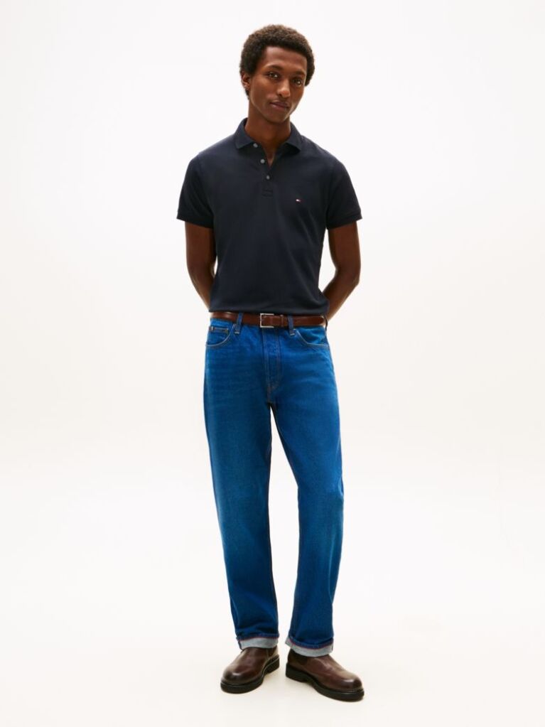 Blue 1985 Organic Cotton Slim Fit Polo  Men