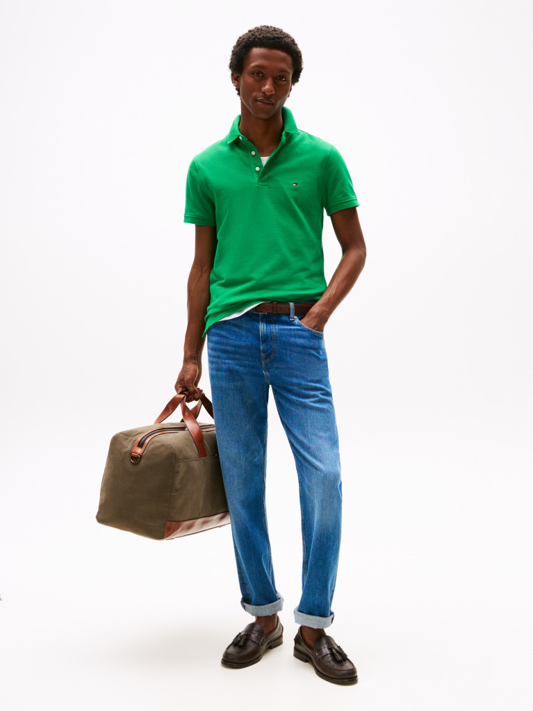 Green 1985 Organic Cotton Slim Fit Polo  Men