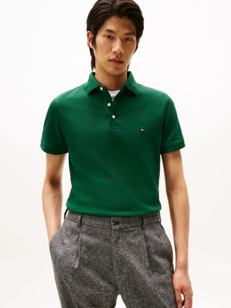 Green 1985 Organic Cotton Slim Fit Polo  Men
