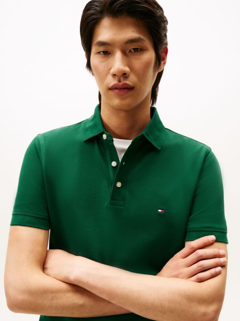 Green 1985 Organic Cotton Slim Fit Polo  Men