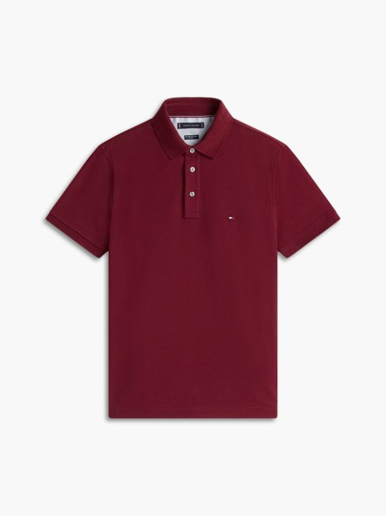 Red 1985 Organic Cotton Slim Fit Polo  Men