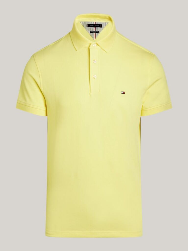 Yellow 1985 Organic Cotton Slim Fit Polo  Men