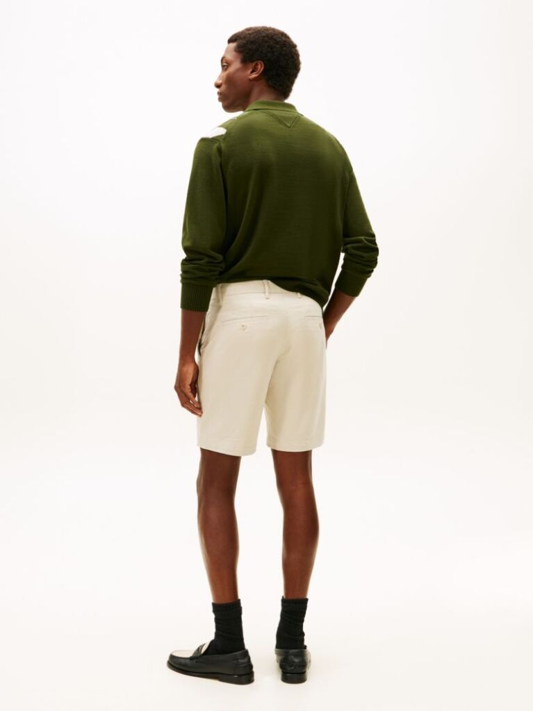 White Essential 1985 Organic Cotton Bermuda Shorts  Men