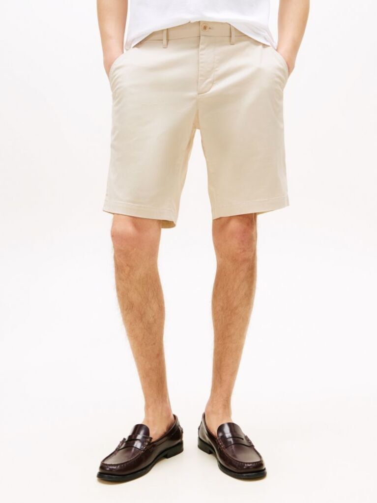 White 1985 Essential Harlem Relaxed Fit Bermuda Shorts  Men