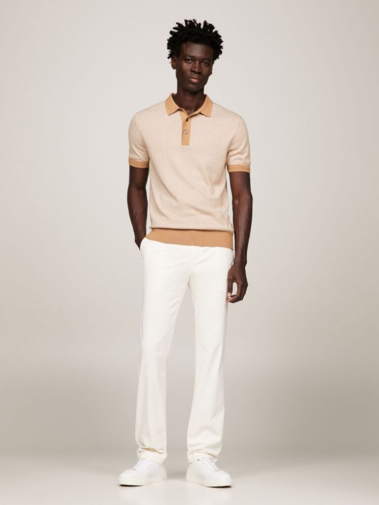 White 1985 Collection Denton Fitted Chinos  Men