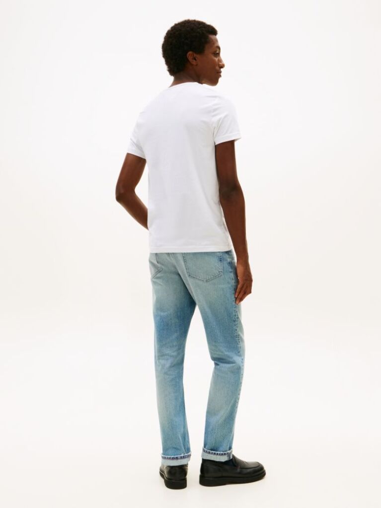 Άσπρο TH Flex T-Shirt Σε Slim Γραμμή  Άνδρες