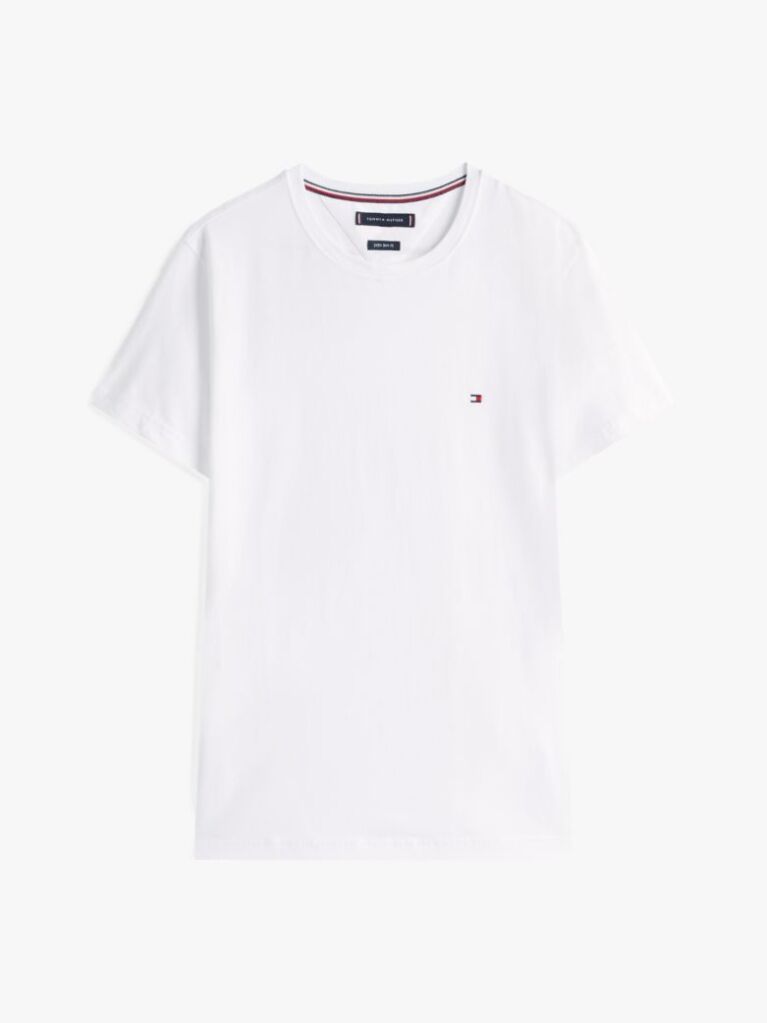 Άσπρο TH Flex T-Shirt Σε Slim Γραμμή  Άνδρες