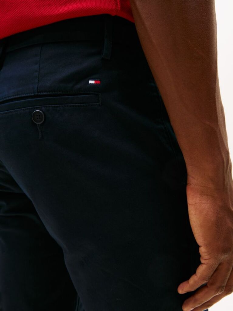 Blue Bleecker Stretch Cotton Chinos  Men