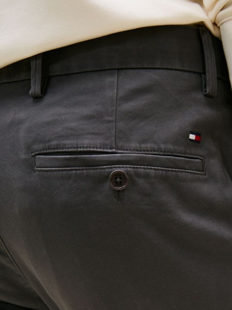 Grey Bleecker Stretch Cotton Chinos  Men