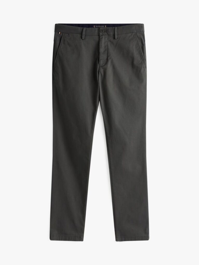 Grey Bleecker Stretch Cotton Chinos  Men